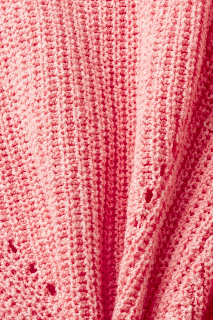 Loose knit cardigan, PINK, detail image number 4