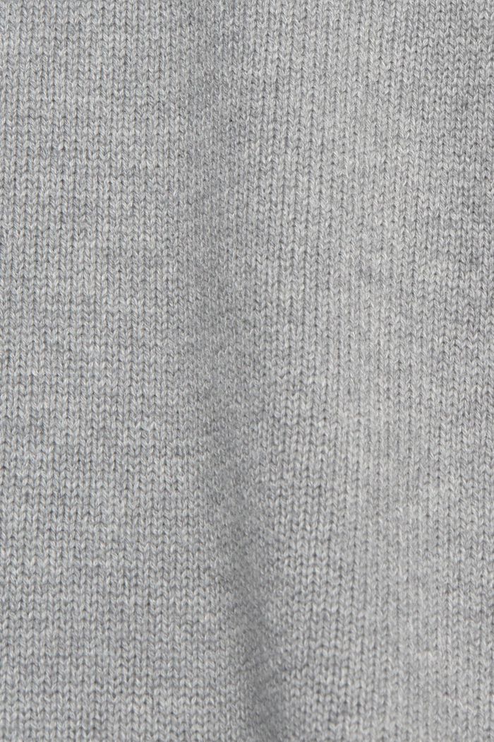 Sustainable cotton knit jumper, MEDIUM GREY, detail image number 1