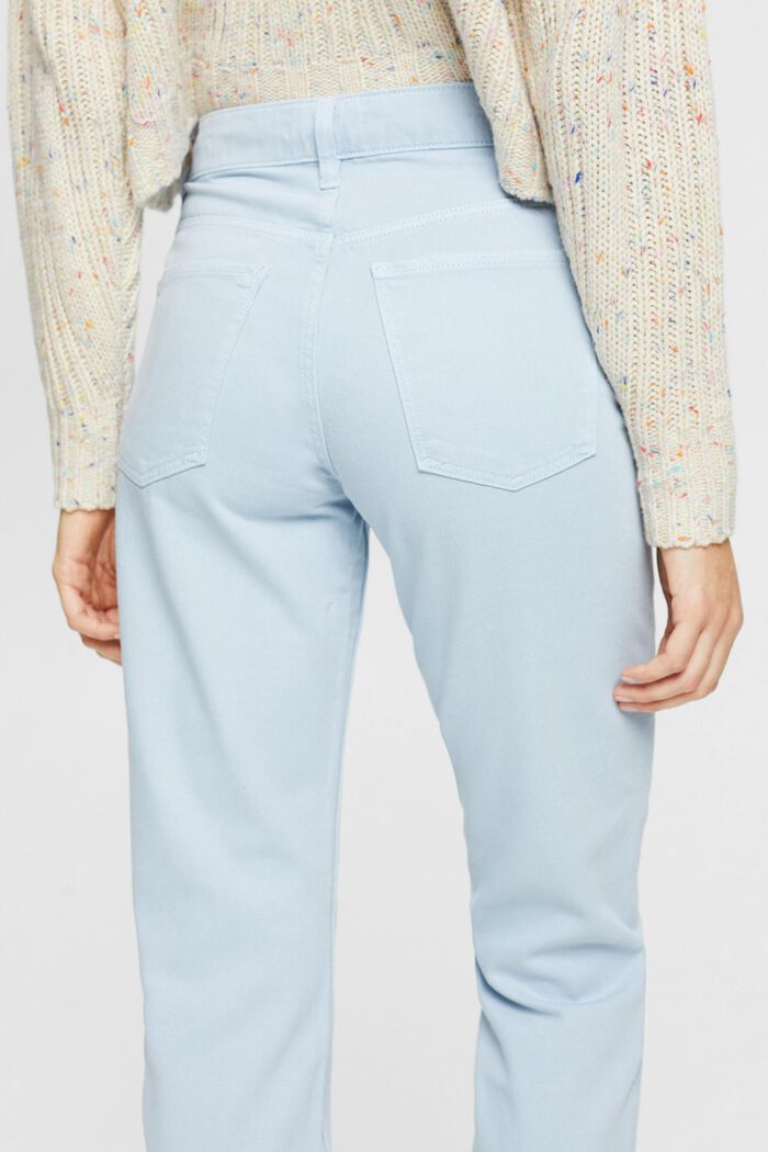 Mom fit twill trousers, PASTEL BLUE, detail image number 3