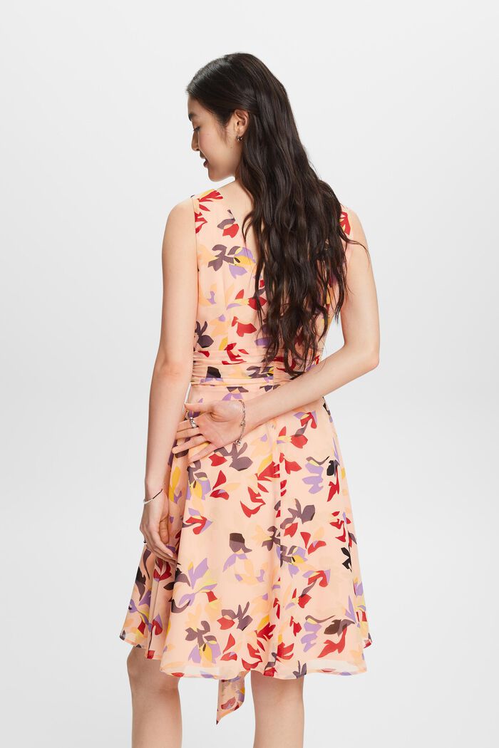 Printed Chiffon Dress, NEW PASTEL ORANGE, detail image number 2