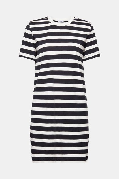 Striped Padded T-Shirt Dress