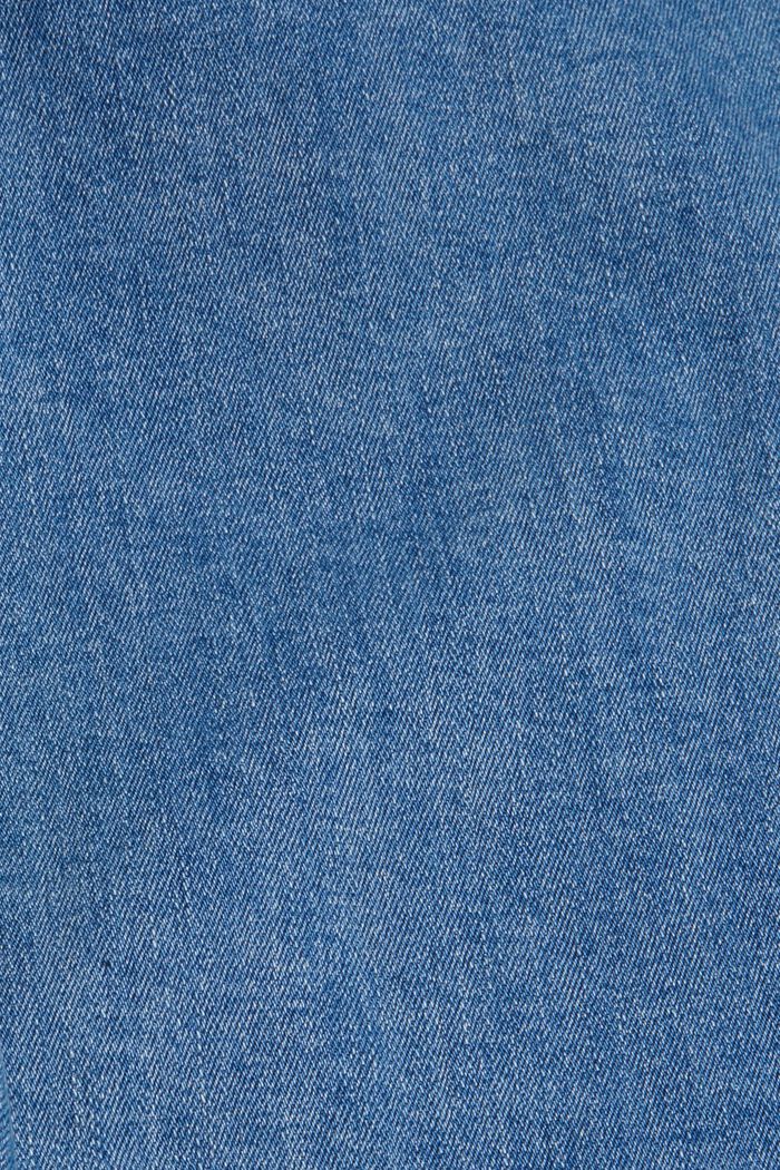 Stretch jeans with zip detail, BLUE MEDIUM WASHED, detail image number 4