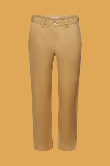Cotton and linen blended trousers
