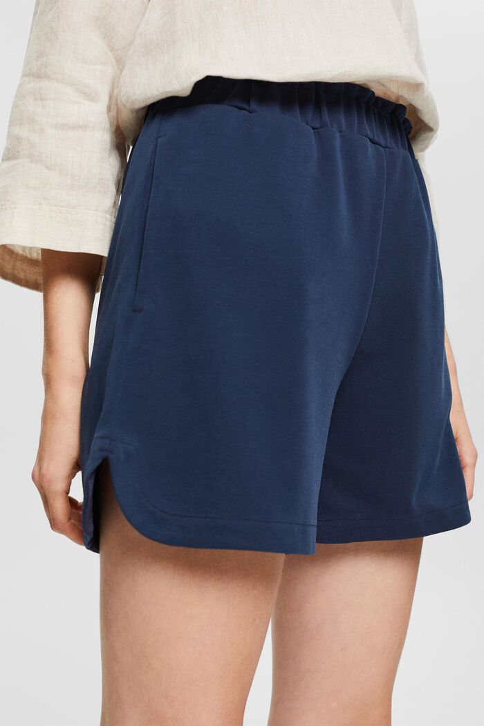 Containing TENCEL™: Jersey shorts, NAVY, detail image number 0