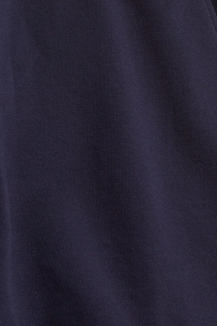 Cotton sweatshirt shorts, NAVY, detail image number 1