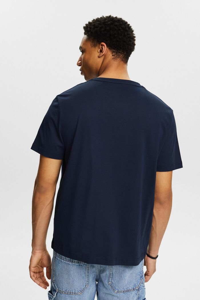 Short-Sleeve Crewneck T-Shirt, NAVY, detail image number 2