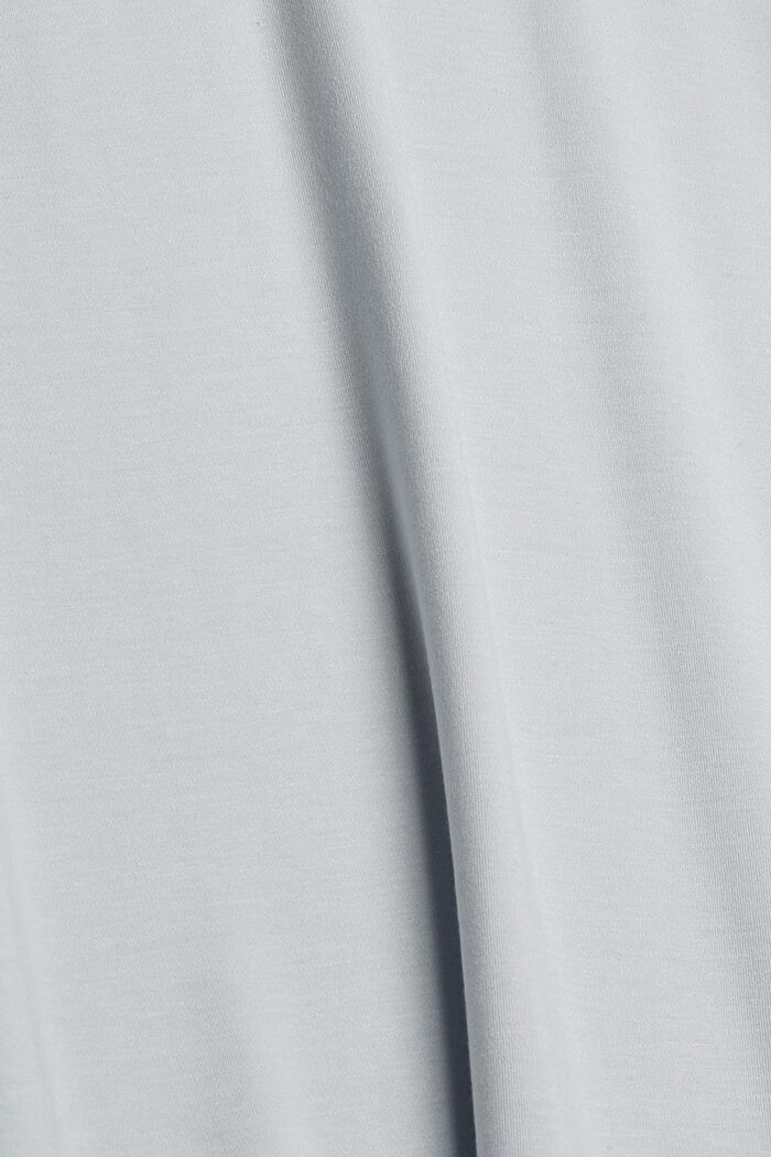 TENCEL™: Jersey dress with a polo neck, PASTEL GREY, detail image number 1