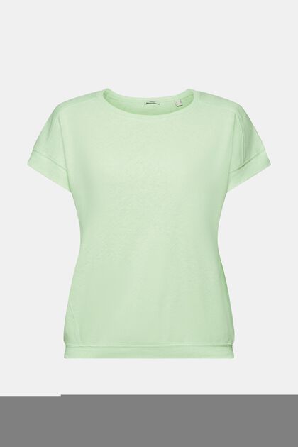 Cotton and linen blended t-shirt