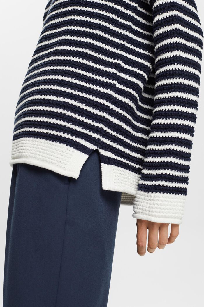 Textured Knit Sweater, OFF WHITE, detail image number 2