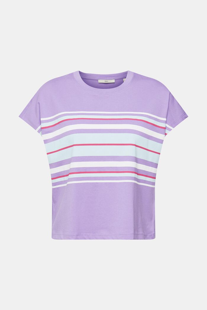 Striped print t-shirt, LILAC, detail image number 2