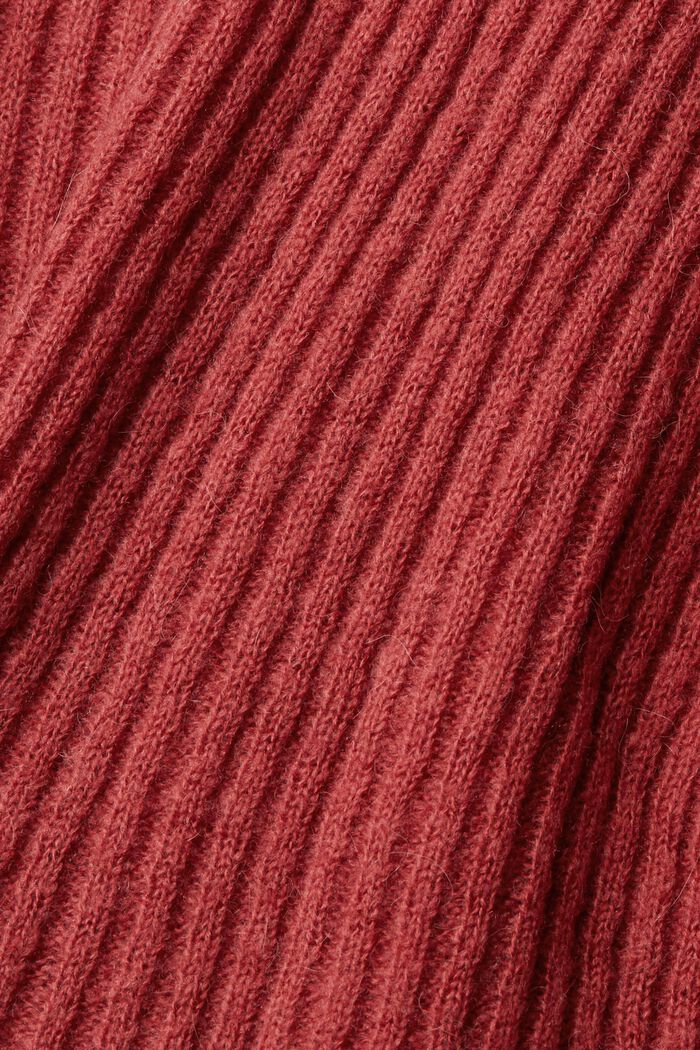 Wool blend roll neck jumper, TERRACOTTA, detail image number 1