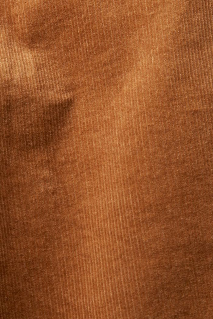 High-Rise Bootcut Fit Corduroy Trousers, CARAMEL, detail image number 6