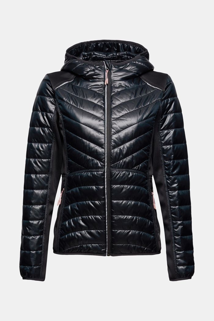 Made of recycled material: lightweight jacket with 3M™ Thinsulate™, BLACK, overview