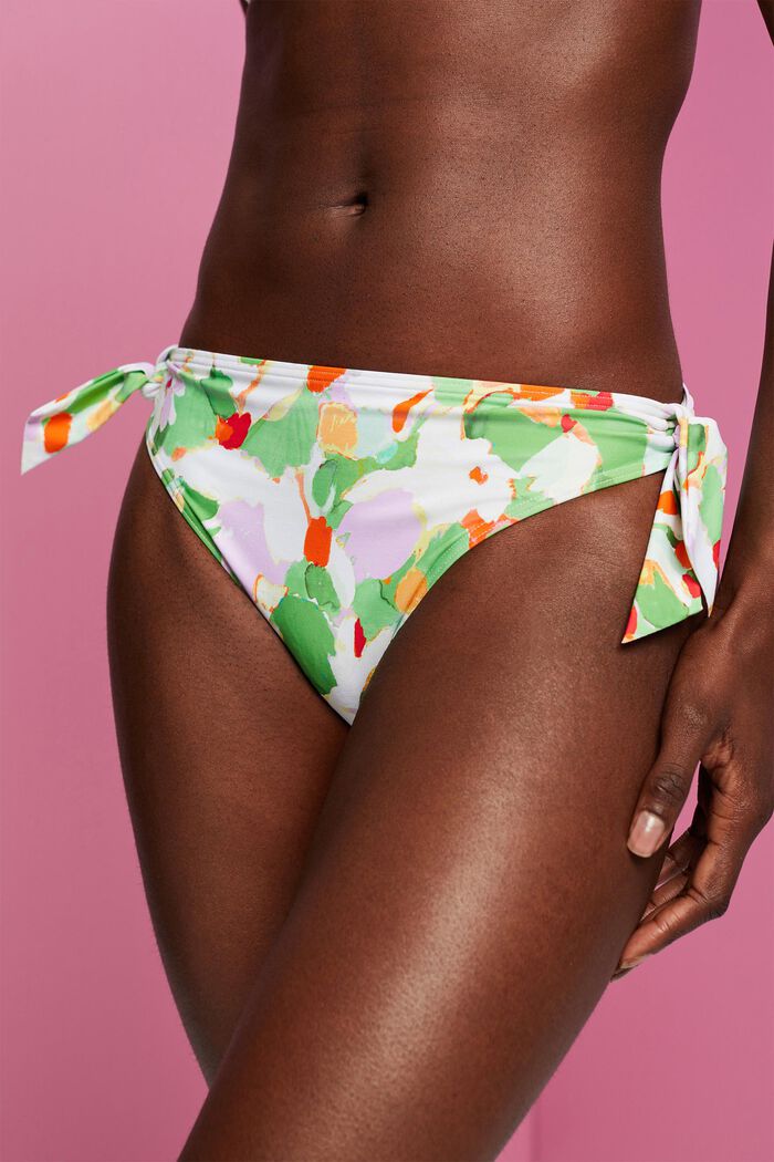 Bikini bottoms with tie-up bows, GREEN, detail image number 1