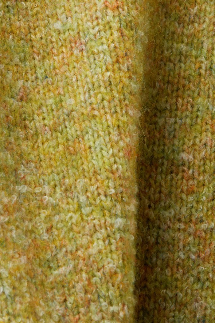Marled Mockneck Sweater, LEAF GREEN, detail image number 5
