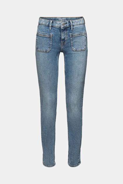 Recycled: mid-rise slim jeans