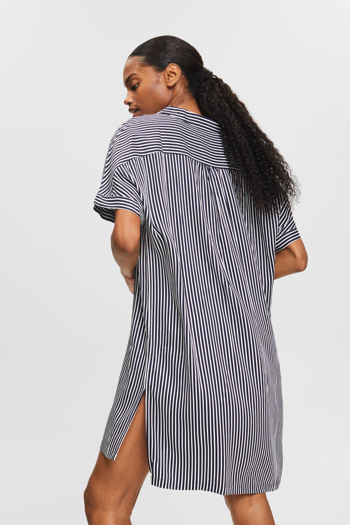 Striped Tunic Dress, NAVY, detail image number 2