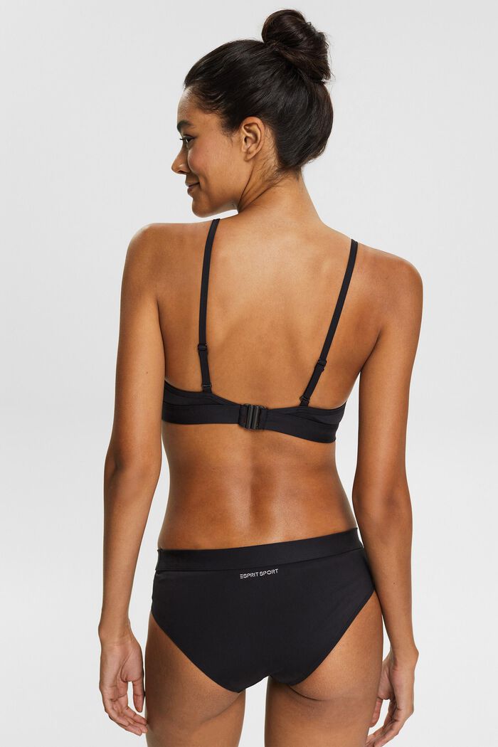 Padded sports bikini top, BLACK, detail image number 2