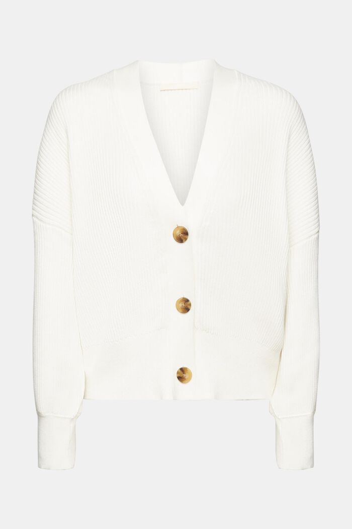 Knitted Cardigan, OFF WHITE, detail image number 5
