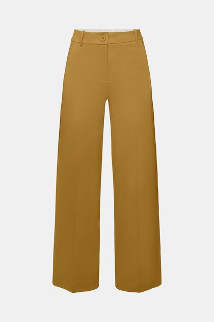 Punto jersey straight fit trousers