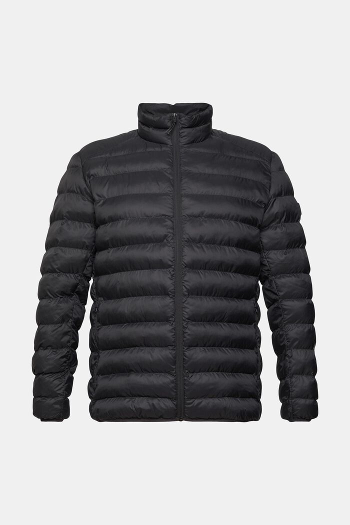 Quilted jacket, BLACK, overview