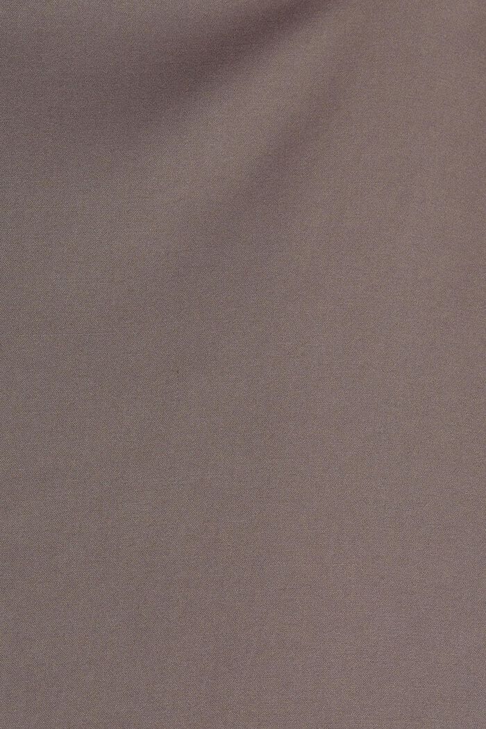 Satin shirt blouse, LENZING™ ECOVERO™, GUNMETAL, detail image number 4