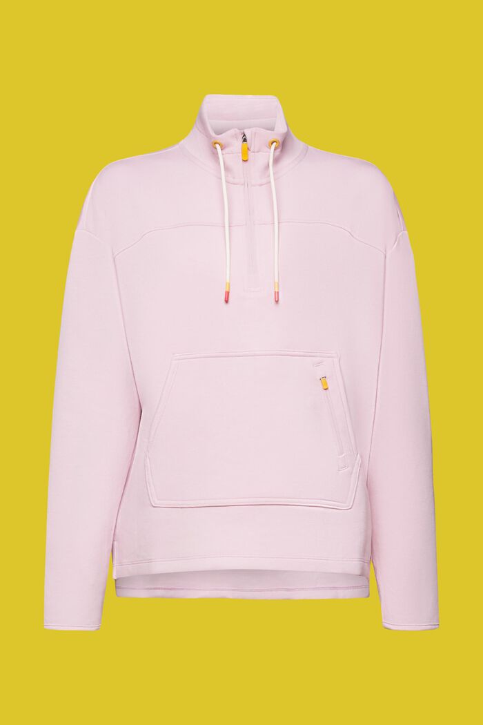Zipper sweatshirt, LENZING™ ECOVERO™, LILAC, detail image number 5