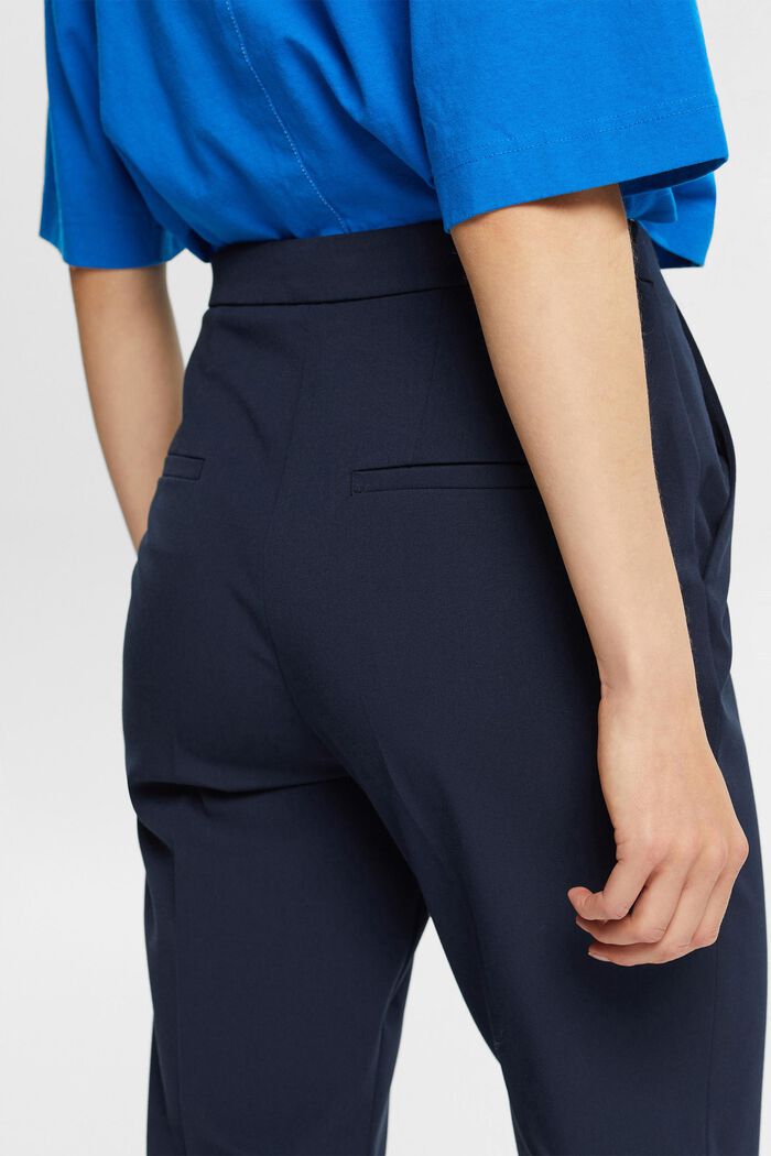 Cropped trousers, NAVY, detail image number 4