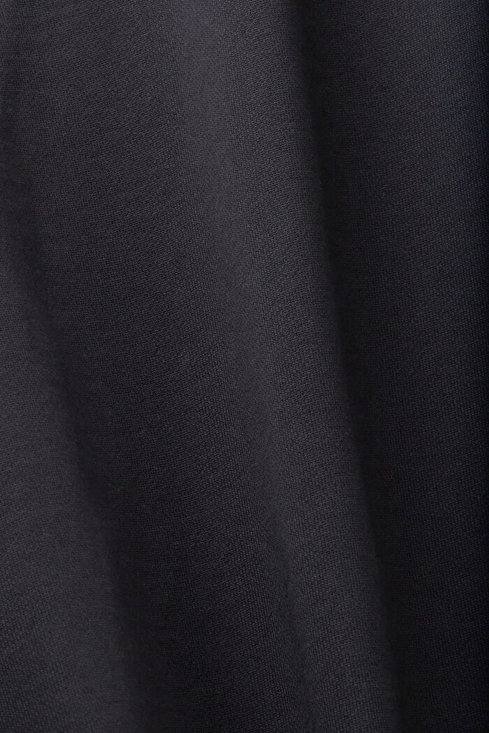 Relaxed fit cotton sweatshirt, BLACK, detail image number 5