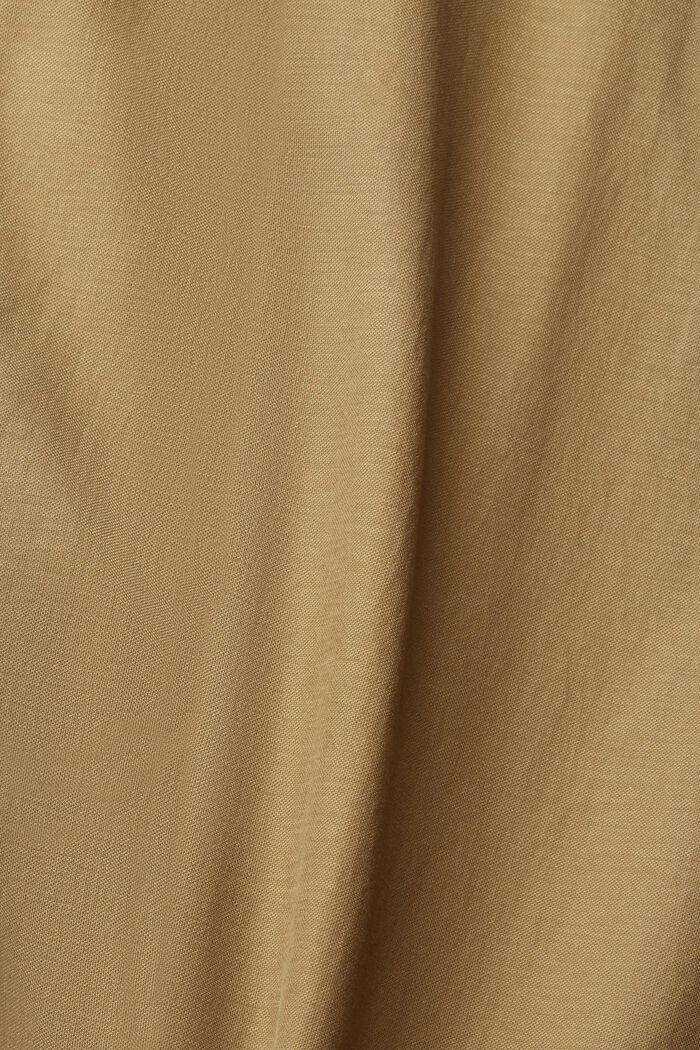 Long open cardigan, LENZING™ ECOVERO™, KHAKI GREEN, detail image number 4