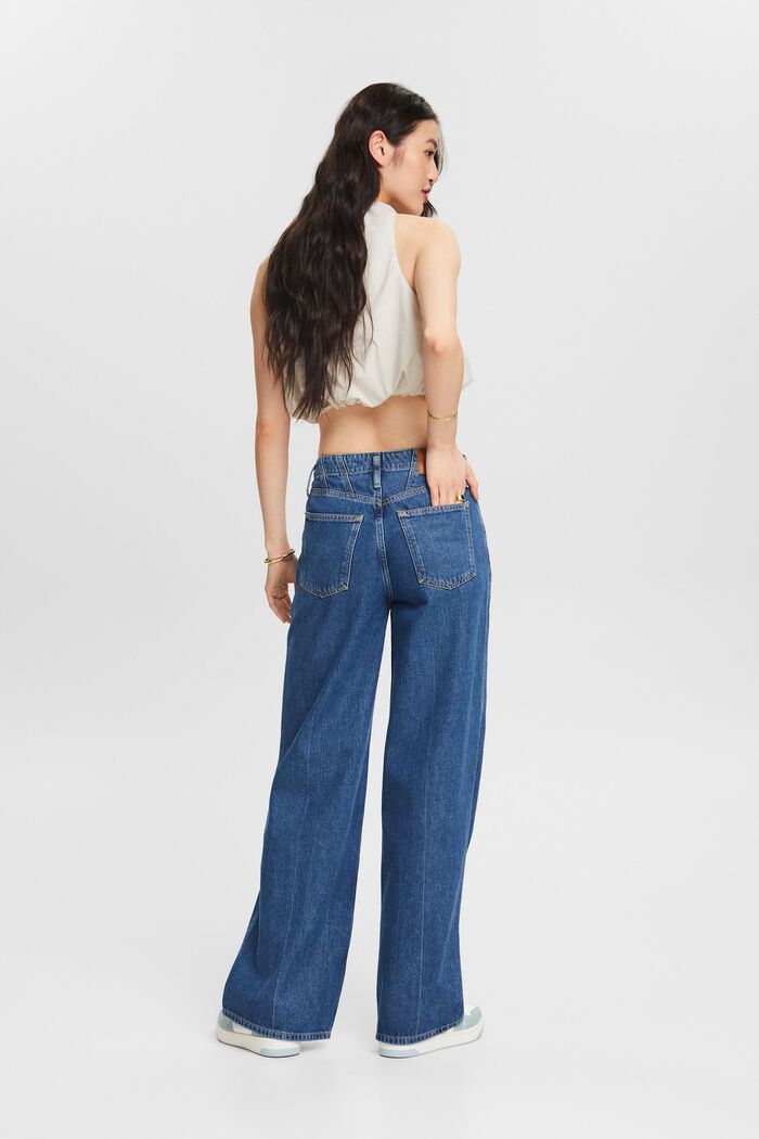 High-Rise Retro Wide Leg Jeans, BLUE MEDIUM WASHED, detail image number 2