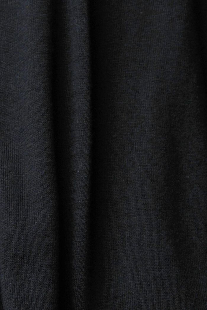 Roll neck sweater, BLACK, detail image number 1