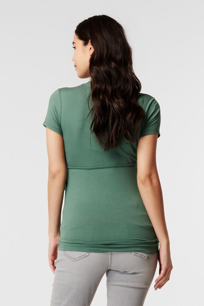 V-neck T-shirt, LENZING™ ECOVERO™, VINYARD GREEN, detail image number 3