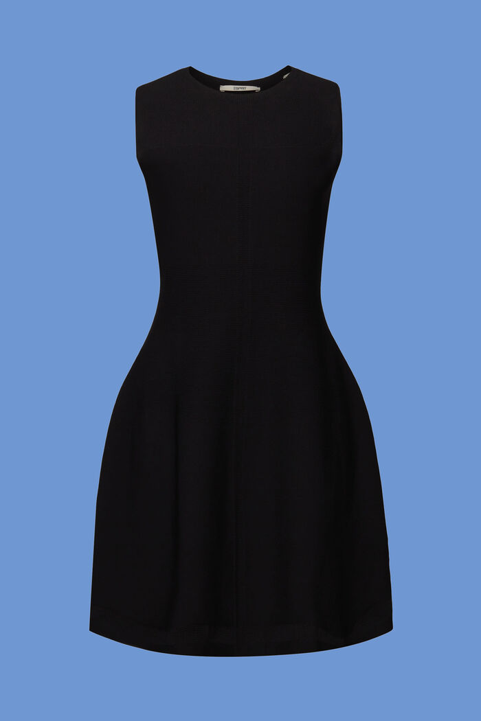 Knitted mini dress, BLACK, detail image number 6