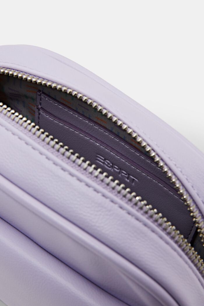 Faux Leather Shoulder Bag, LILAC, detail image number 3