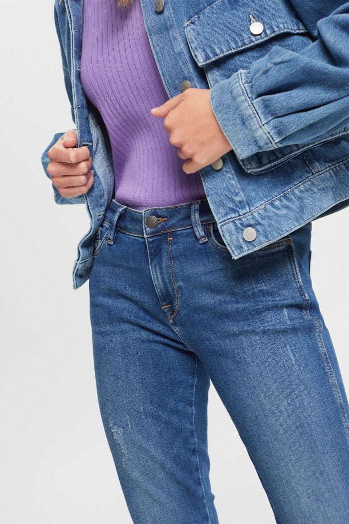 Stretch jeans, BLUE LIGHT WASHED, detail image number 0