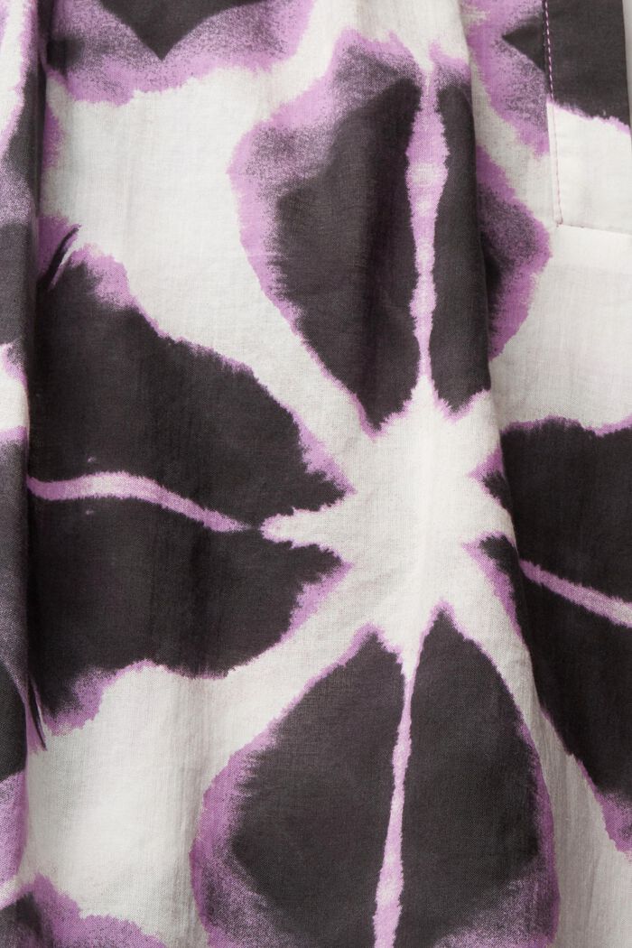 Lightweight blouse with pattern, DARK PURPLE, detail image number 5