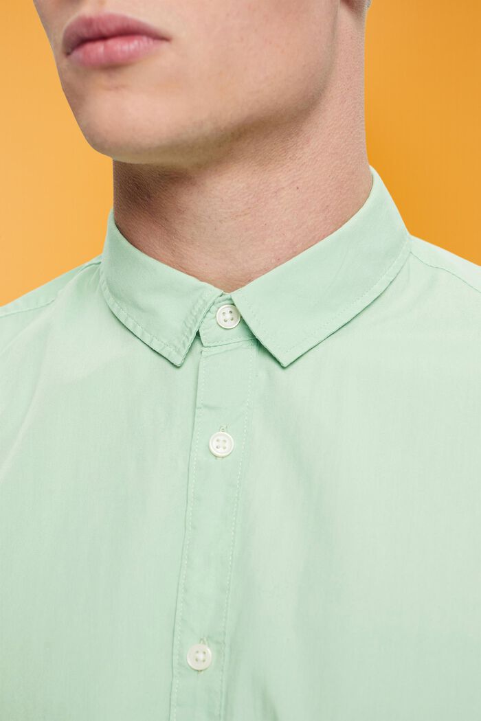 Slim fit, sustainable cotton shirt, PASTEL GREEN, detail image number 2
