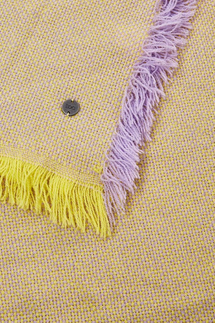 Woven two-tone scarf, LILAC, detail image number 1