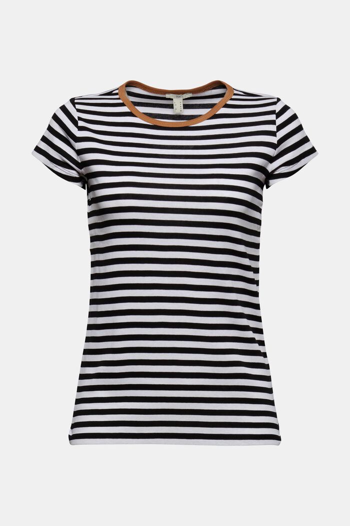 T-shirt with a striped pattern, organic cotton