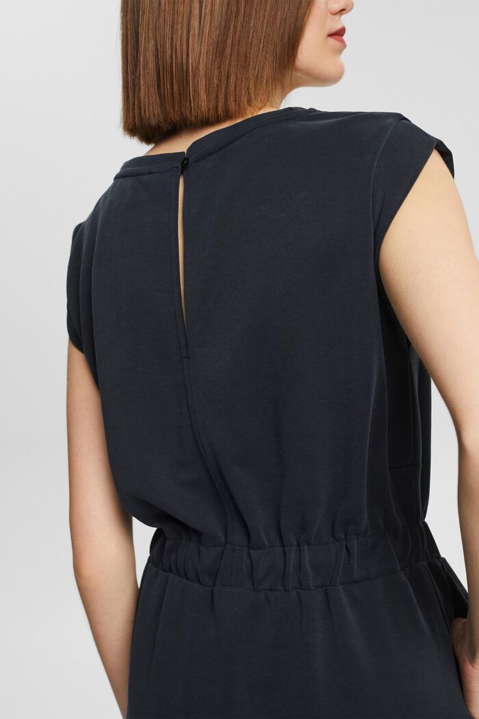 Containing TENCEL™: Dress with drawstring ties, BLACK, detail image number 0