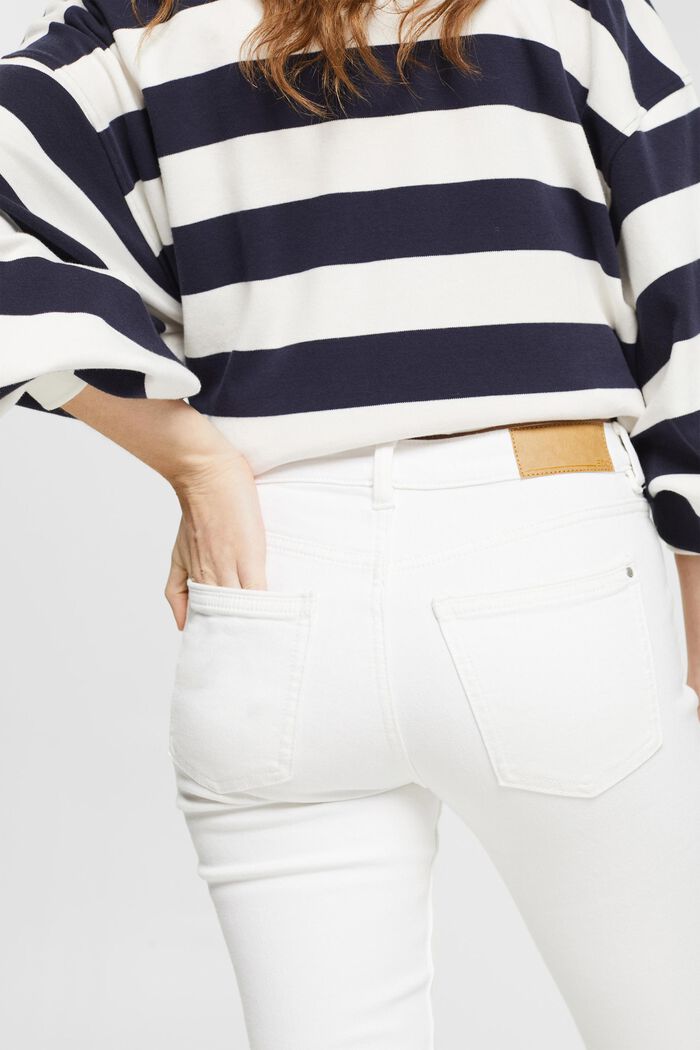 Slim-fit stretch jeans, WHITE, detail image number 5