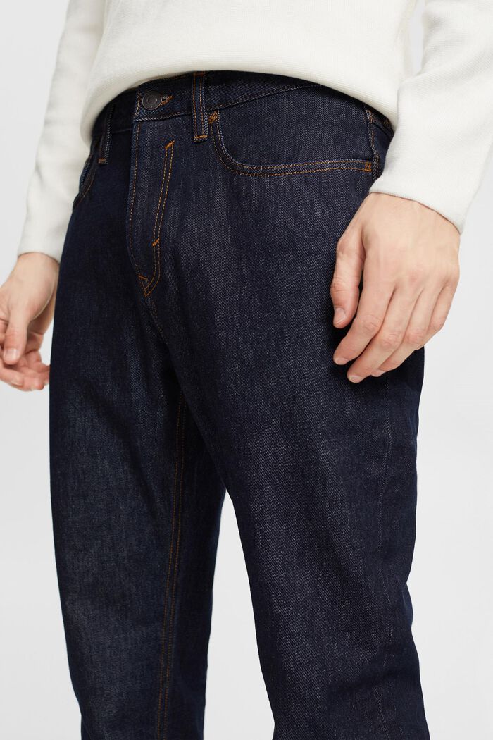Mid-Rise Straight Jeans, BLUE RINSE, detail image number 0