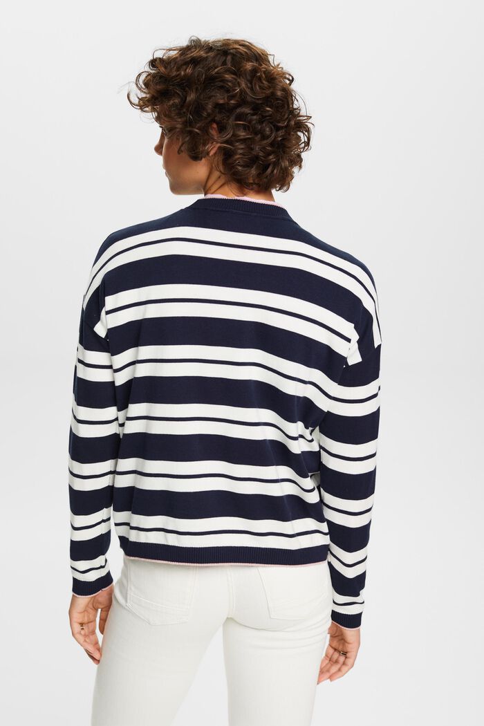 Oversized jumper, 100% cotton, NAVY, detail image number 3