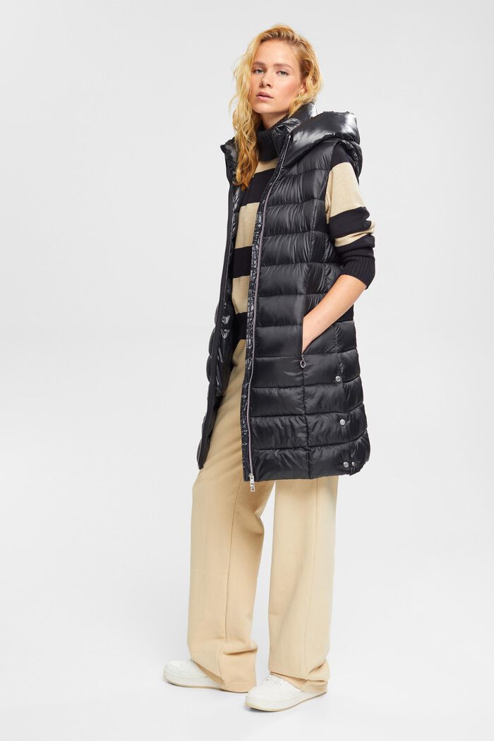 Polo neck jumper, 100% cotton, NEW BLACK, detail image number 0