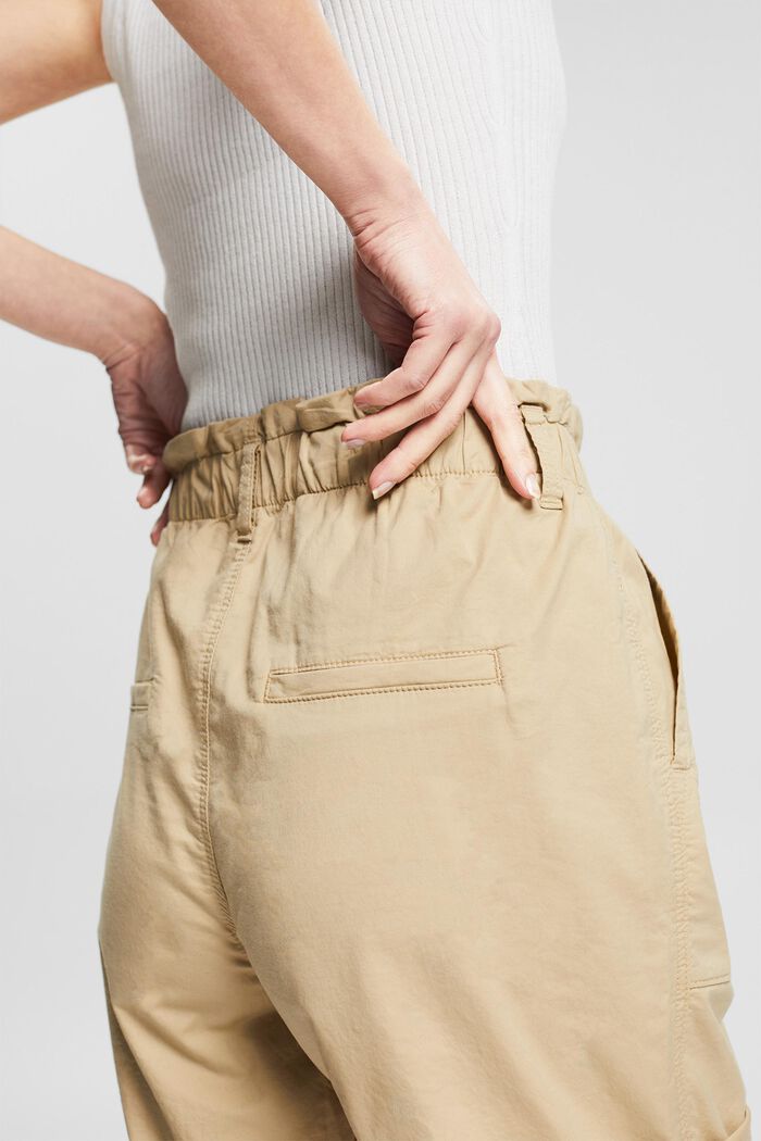 Lightweight shorts with elasticated waistband, SAND, detail image number 7