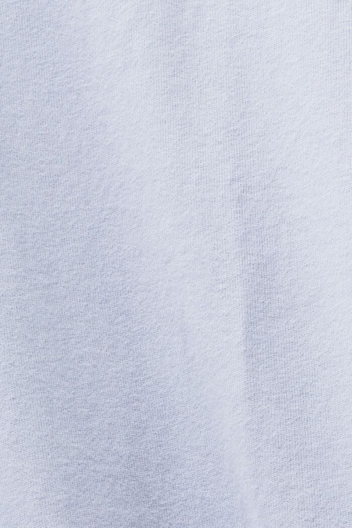 Crewneck Long Sleeve T-Shirt, LIGHT BLUE LAVENDER, detail image number 5