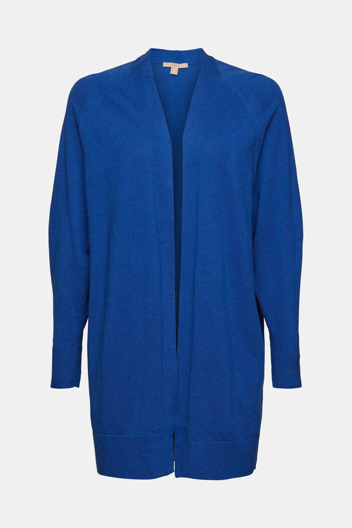 Open cardigan , BRIGHT BLUE, overview