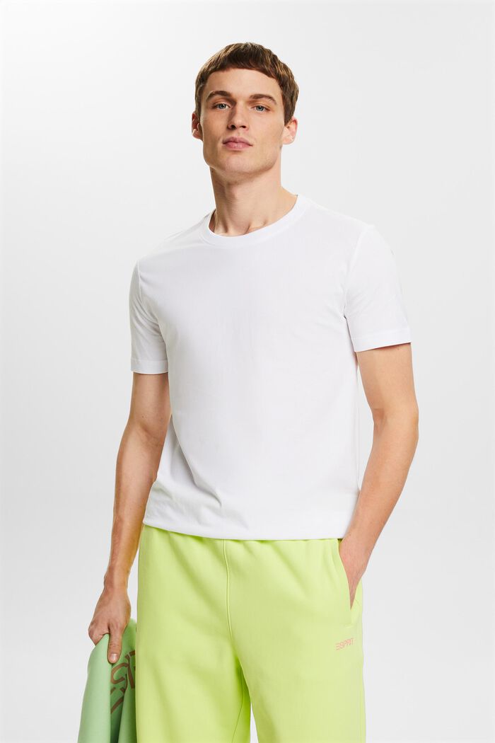 Organic Cotton Jersey T-Shirt, WHITE, detail image number 0