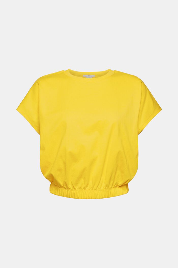 T-shirt with an elasticated hem, SUNFLOWER YELLOW, detail image number 7